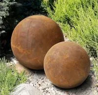Шары сталь кортен 2 штуки декор (518937) ∅ 1,35 - 0,85 м. Симферополь