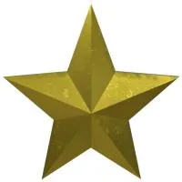 Звезда накладка на памятник литая латунь в Симферополе (518483)