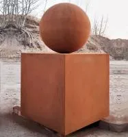Шар — стальной куб кортен (518929) ∅ 500 мм. Симферополь